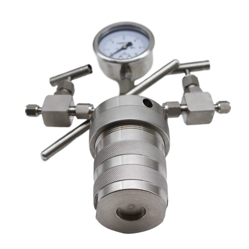 Imagem -03 - Autoclave Reactor Vessel Mais Inlet Outlet Gauge Hidrotermal 100ml 6mpa