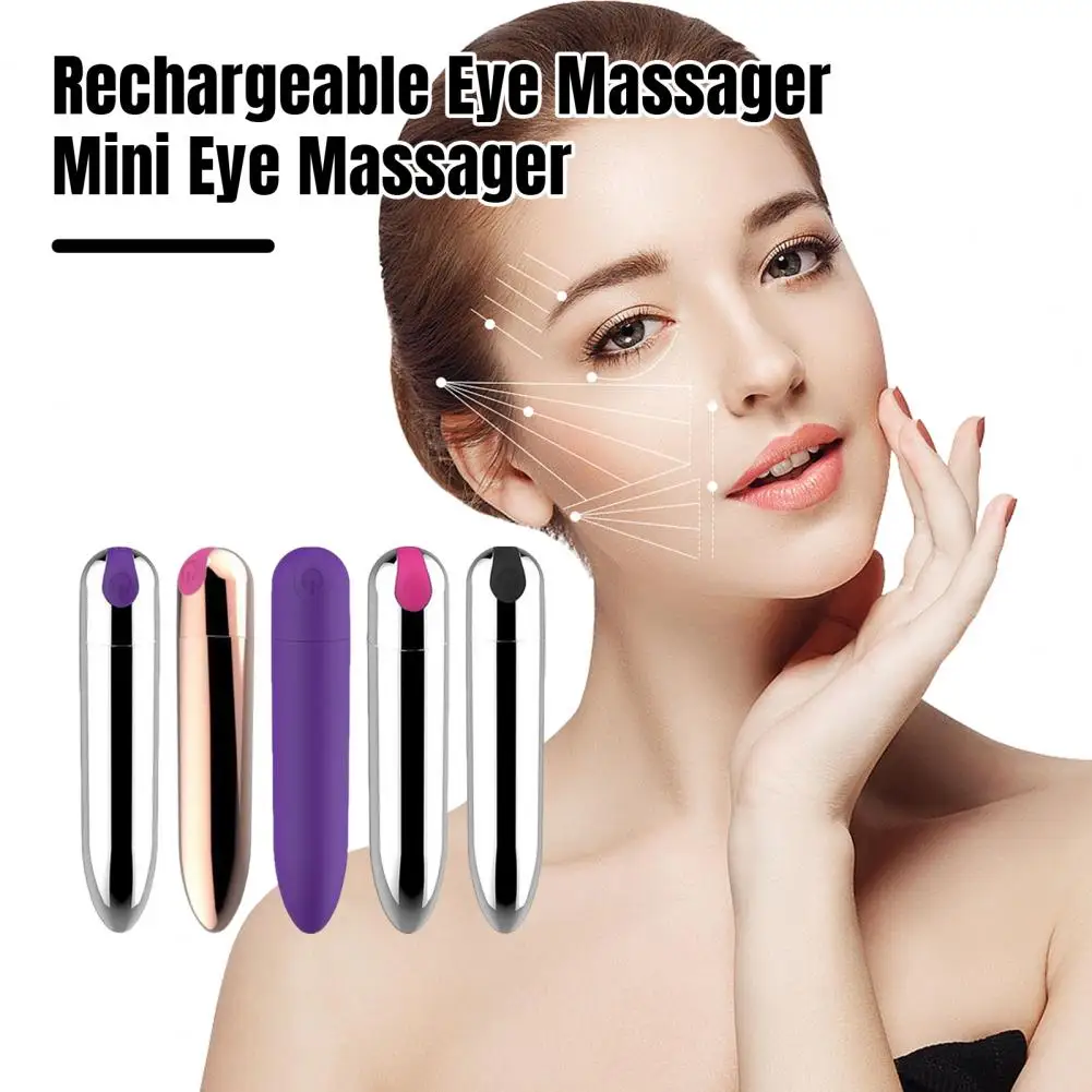 Masajeador de ojos vibratorio portátil, herramienta de alivio de la fatiga ocular, recargable, inalámbrico, impermeable, dispositivos de belleza ocular, máquina masajeadora