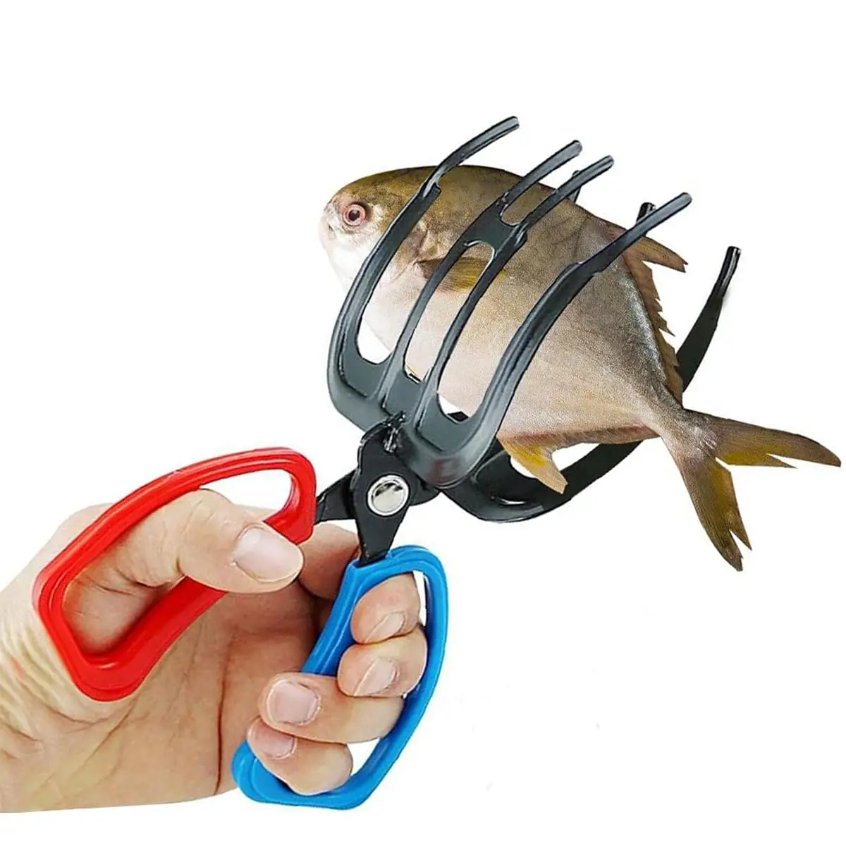 Fishing Pliers Gripper Metal Fish Control Clamp Claw Tong Grip Tackle Tool Control Forceps For Catch Fish Clamp Tool