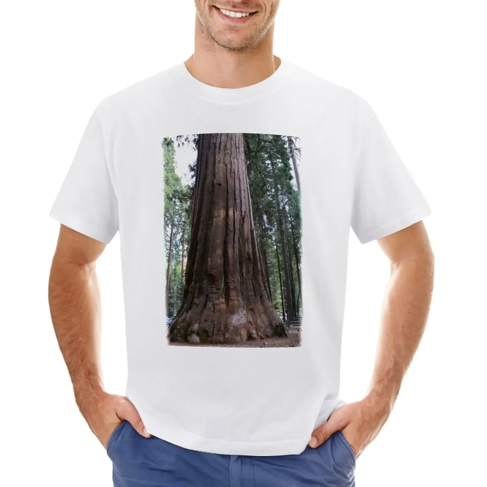 California giant sequoia redwood tree. T-Shirt sublime cute tops summer clothes mens graphic t-shirts big and tall