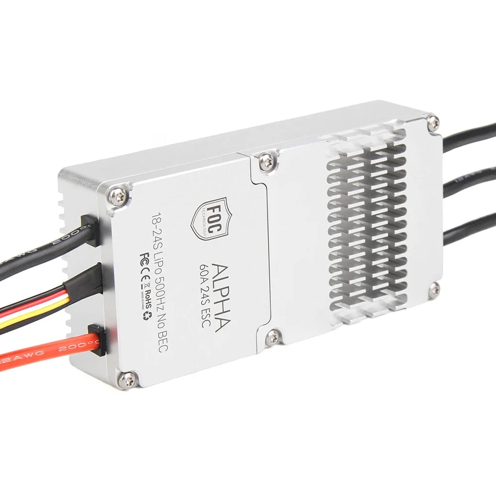 

Ligpower ALPHA 60A 24S Высокоэффективный бесщеточный ESC с быстрым откликом FOC для многороторного дрона БПЛА