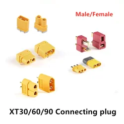 Conectores tipo bala XT60 para Dron de control remoto, conector macho y hembra XT30 XT90 H/P/HW tipo T, batería Lipo, accesorios para avión, venta al por mayor