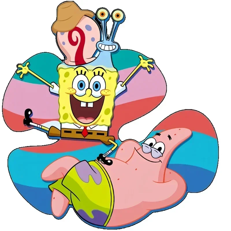 SpongeBob SquarePants Cute Cartoon Anime Patrick Star Car Sticker Luggage Computer Motorcycle Refrigerator Window Wholesale