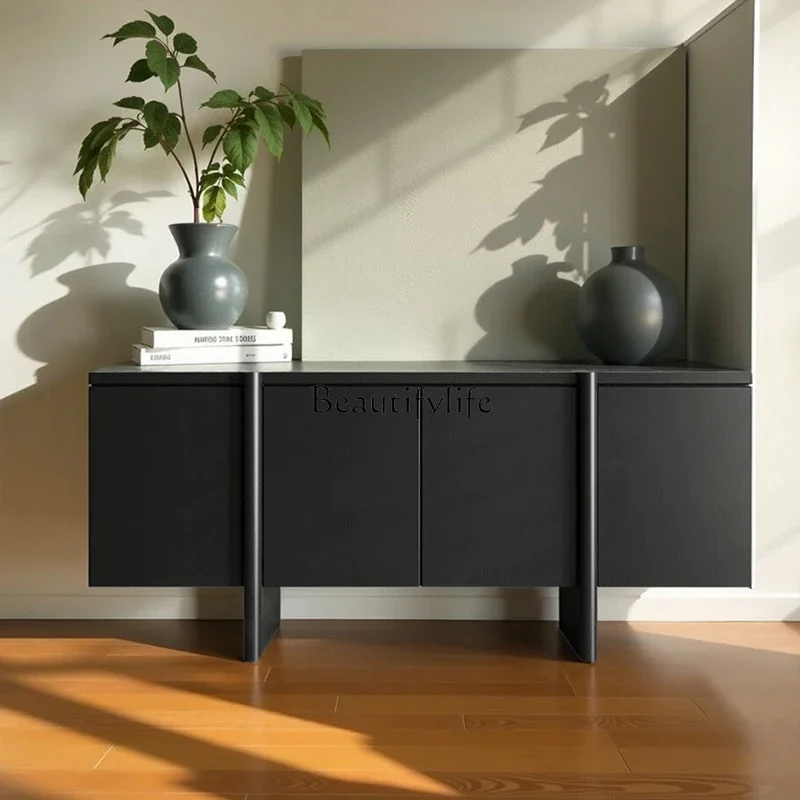 

01Italian simple locker, high-end living room entrance decorative cabinet