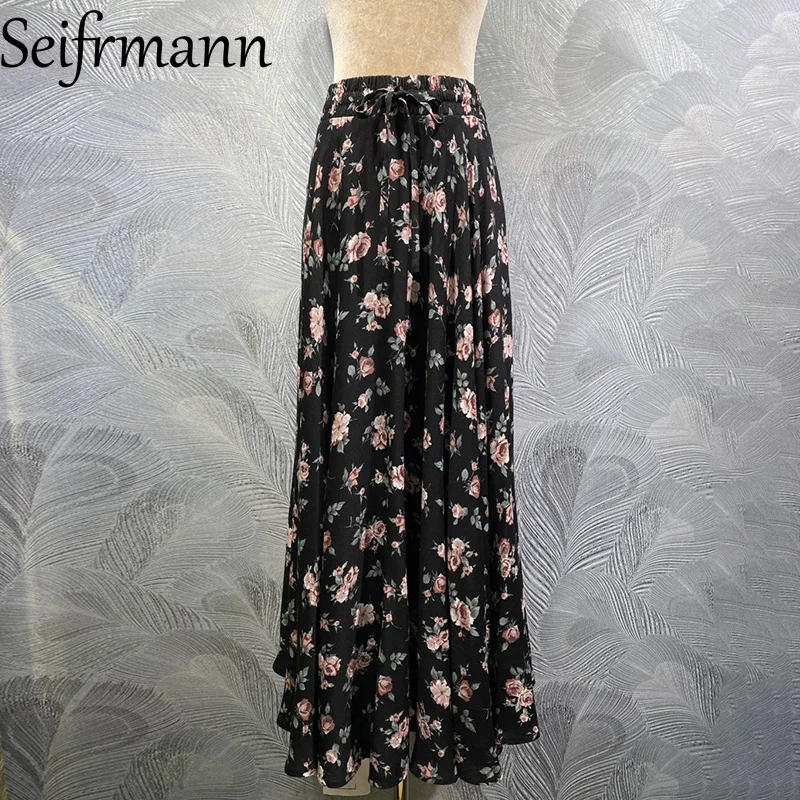 

Seifrmann 2026 Spring Women's New clothing Fashionable and Casual Elastic Waist Printed Half Skirt ﻿ ﻿