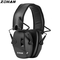 ZOHAN Electronic Shooting Ear Protection Sound Headphones Hearing Protecter Active Noise Reduction Hunting Tactical Earmuffs