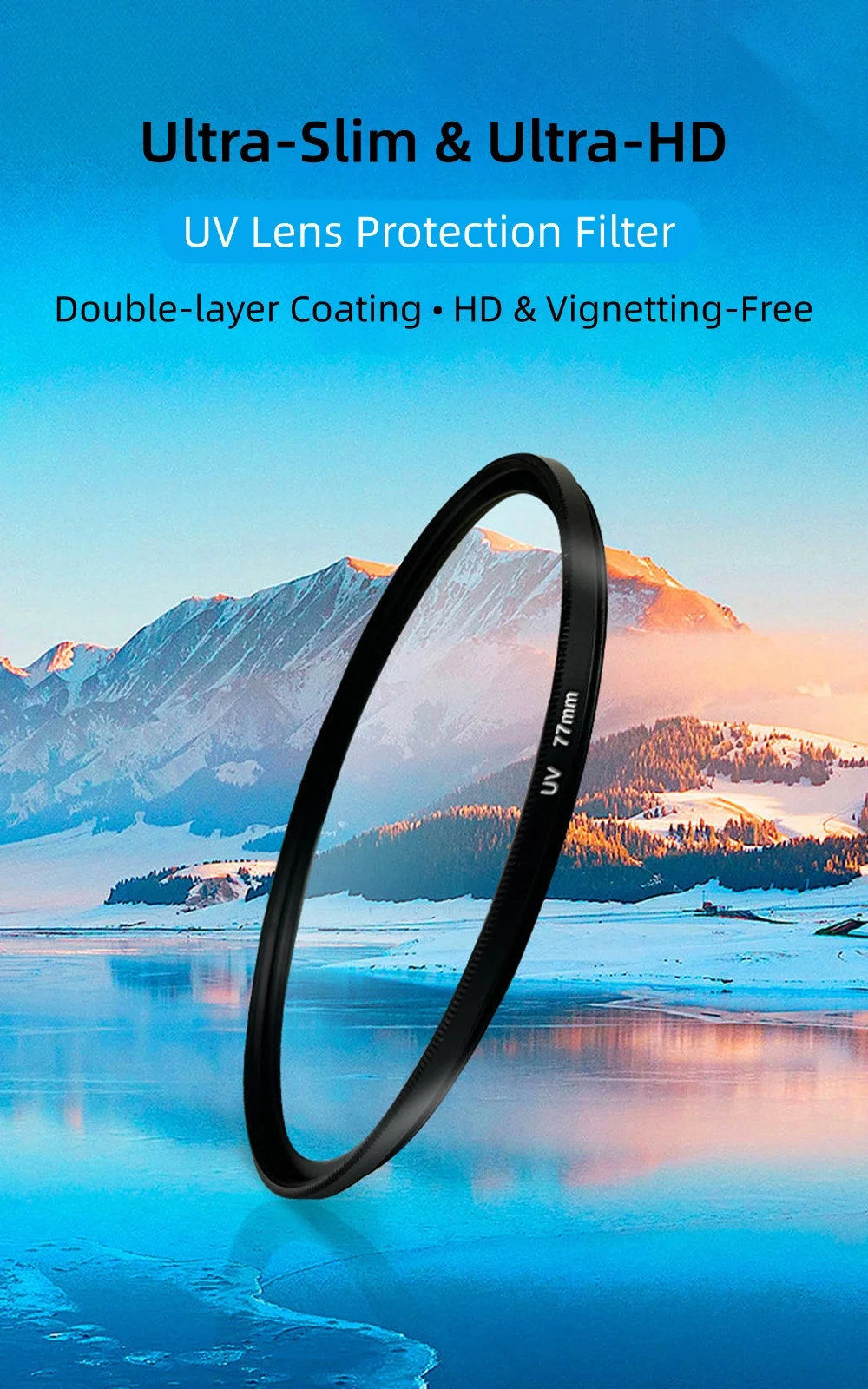 UV-Schutzfilter Ultra Slim HD 40,5mm 43mm 46mm 49mm 52mm 55mm 58mm 62mm 67mm 72mm 77mm 82mm für Canon Nikon SLR-Kameraobjektive – Detail 2