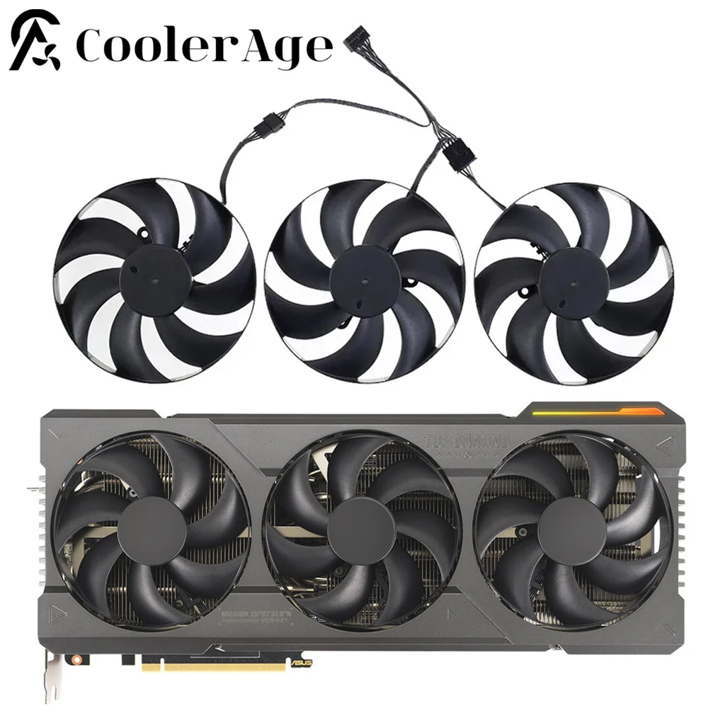 

For ASUS TUF Gaming RTX 4080 4090 OC Edition Video Card Fan 105MM T129215SU RTX4080 RTX4090 Graphics Card Cooling Fan