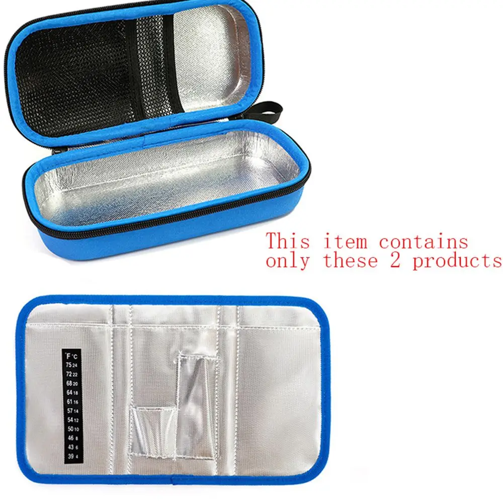 Oxford Diabetic Pocket Thermal Insulated Medicla Cooler Pill Protector Travel Case Insulin Cooling Bag