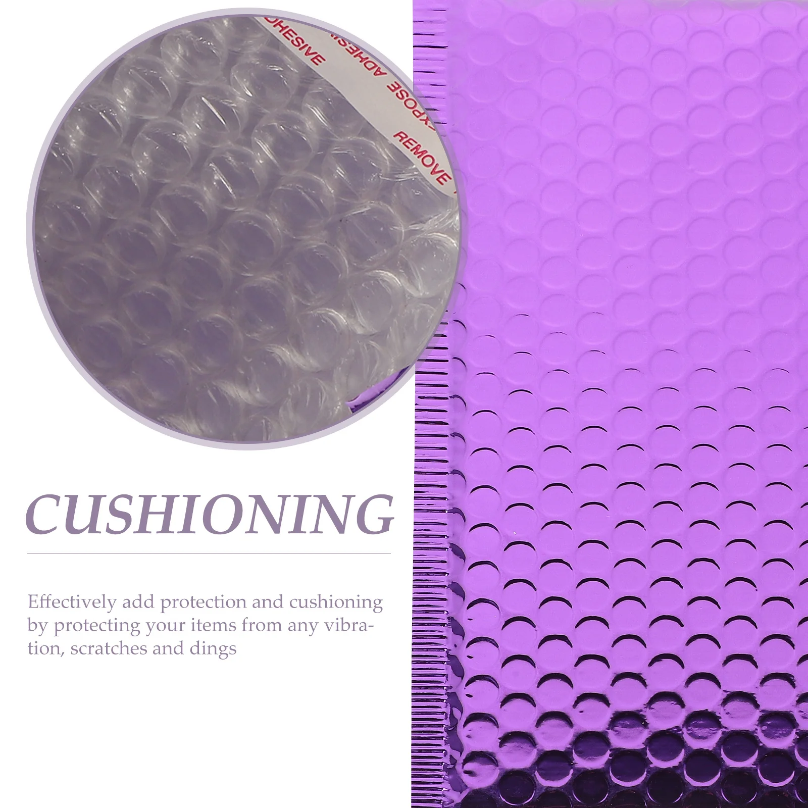 10Pcs Professional Bubble Mailers Multi-Function Self Seal Padded Shipping Envelopes Protective Bags Purple Bubble Mailers