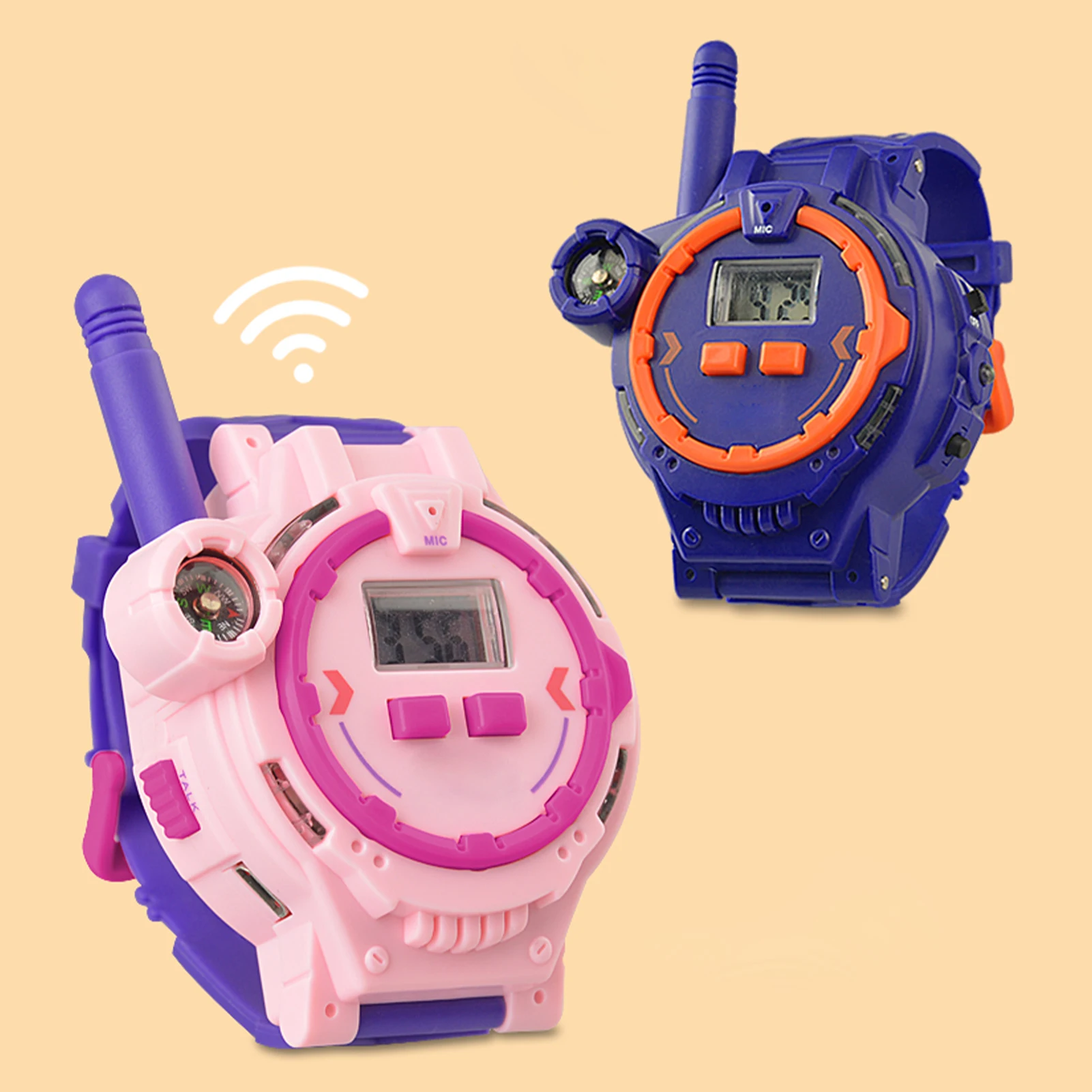 Walkie-talkie pour enfants, Style montre, walkie-talkie bidirectionnel, Camping, jouets d'extérieur, pour enfants de tous âges