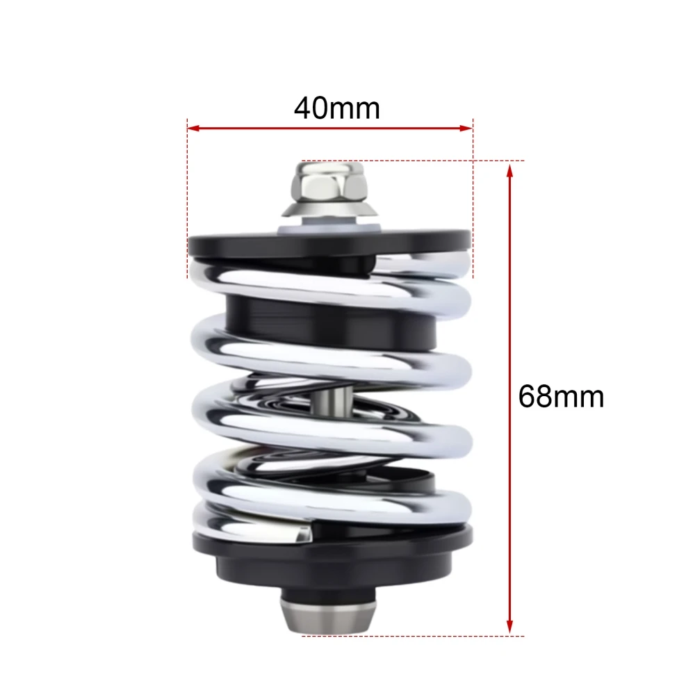 للصدمات الخلفية للدراجة القابلة للطي من Brompton، زنبرك فولاذي لمحور التيتانيوم، تعليق لفائف أسود/ذهبي/قوس قزح/فضي