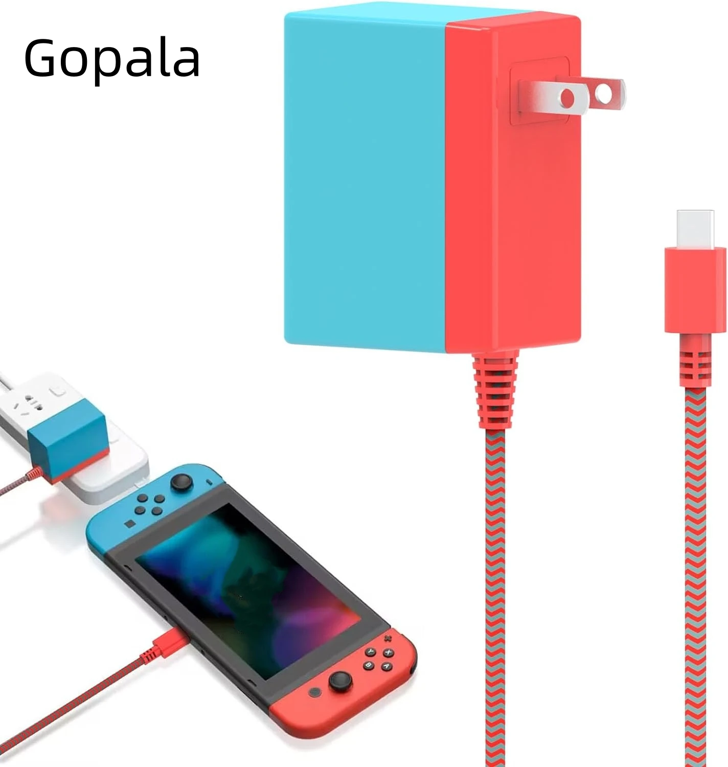 

Gopala 39W 15V 2.6A Type C Charger with Fast Charging 5FT Cable for Nintendo Switch/Switch OLED Controller Switch Lite