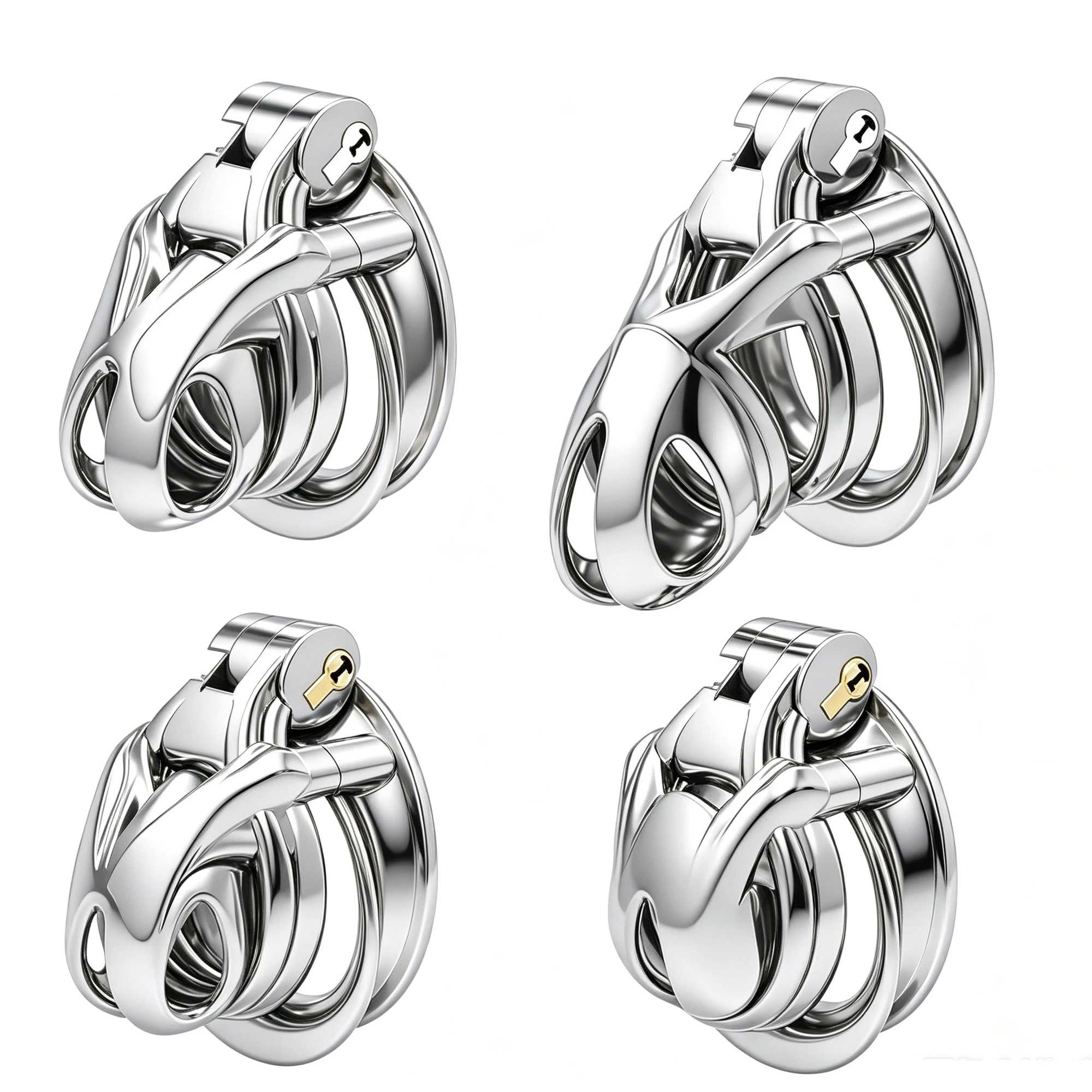 New 304 Stainless Steel Chastity Device  Male Chastity Cage 4 Size Penis Lock With Penis Ring Sexy Toys For Men Adults Shop 정조대