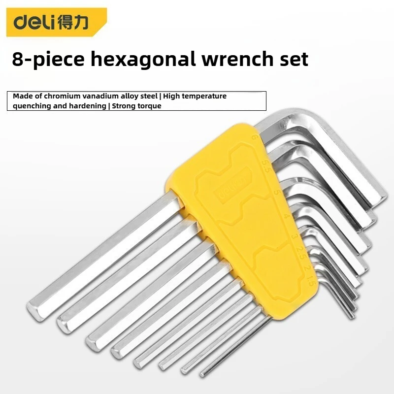 Deli Hexagon Wrench Set Sturdy Inner Hexagonal Tools for Long - Term Use in Industrial and Home Applications Cheap free shipping