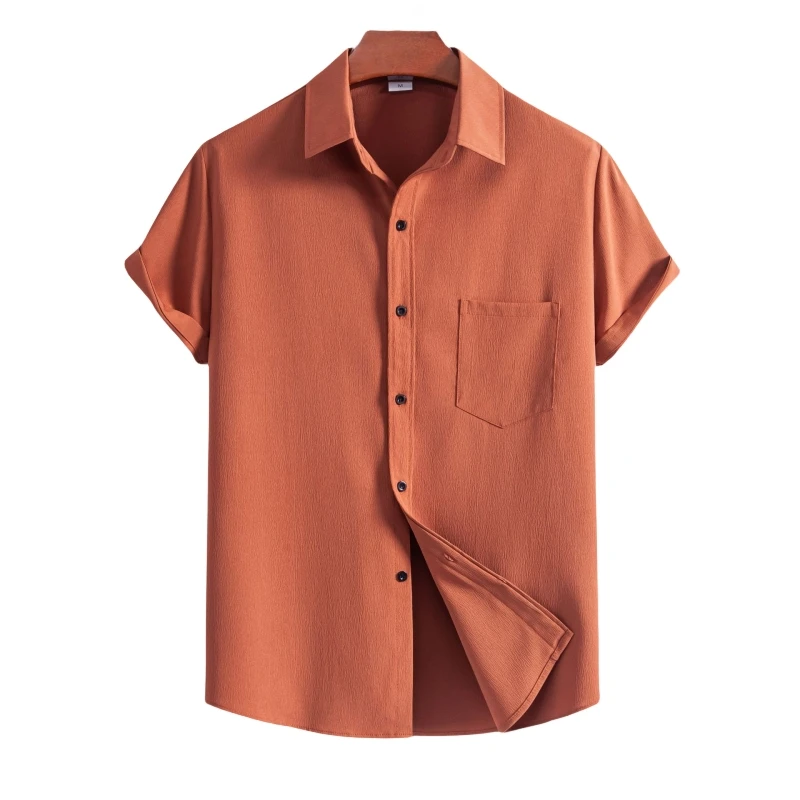 Camisas y blusas de vestir para hombre, Camisa de algodón, ropa Original para hombre, ropa Popular coreana, camisetas para hombre, Tiki, playa, Hawaiano