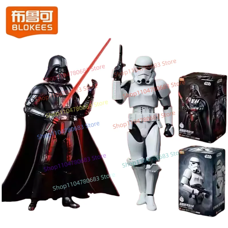 

BLOKEES Building Blocks Man Star Wars Darth Vader Imperial Stormtrooper Assembly Model Figurine TV Character Toy Gift