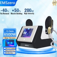 EMSzero RF 15 Tesla 6500W Body Sculpt Machine EMS Muscle Stimulator NEO Body Slimming Machine HI-EMT Fat Burning Beauty Salon