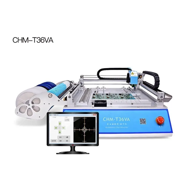 Two Head Small Desktop Visual SMT Mounting Machine Automatic High-Speed PCB Mounting Machine