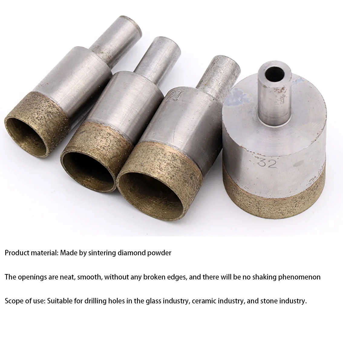 Imagem -04 - Diamante em pó Sinterizado Broca Telha Cerâmica de Vidro de Mármore Hole Saw Ferramenta Elétrica 10 Handle Mm84 mm 1pc