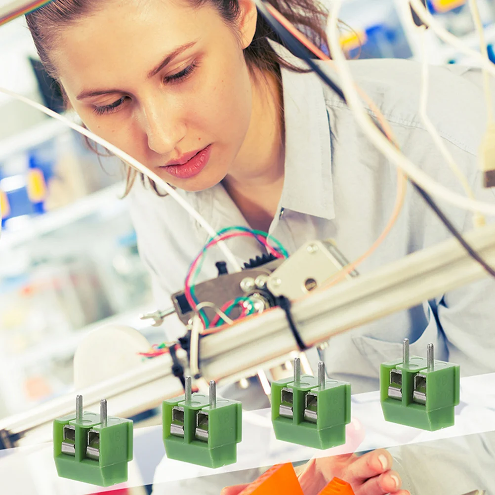 80 قطعة محطات المسمار موصل نحاسي صغير خفيف الوزن PCB لتقوم بها بنفسك كتلة كهربائية مستقيم دبوس كتل طرفية جهاز