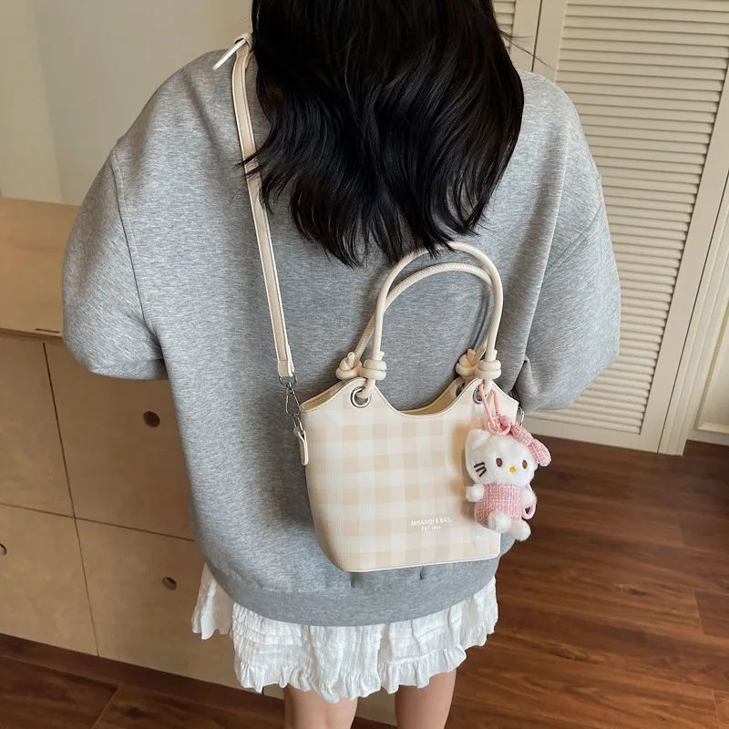 

Винтажная сумка через плечо с ведром 2025 для женщин, минималистичный ручной кошелек на плечо, модная сумка