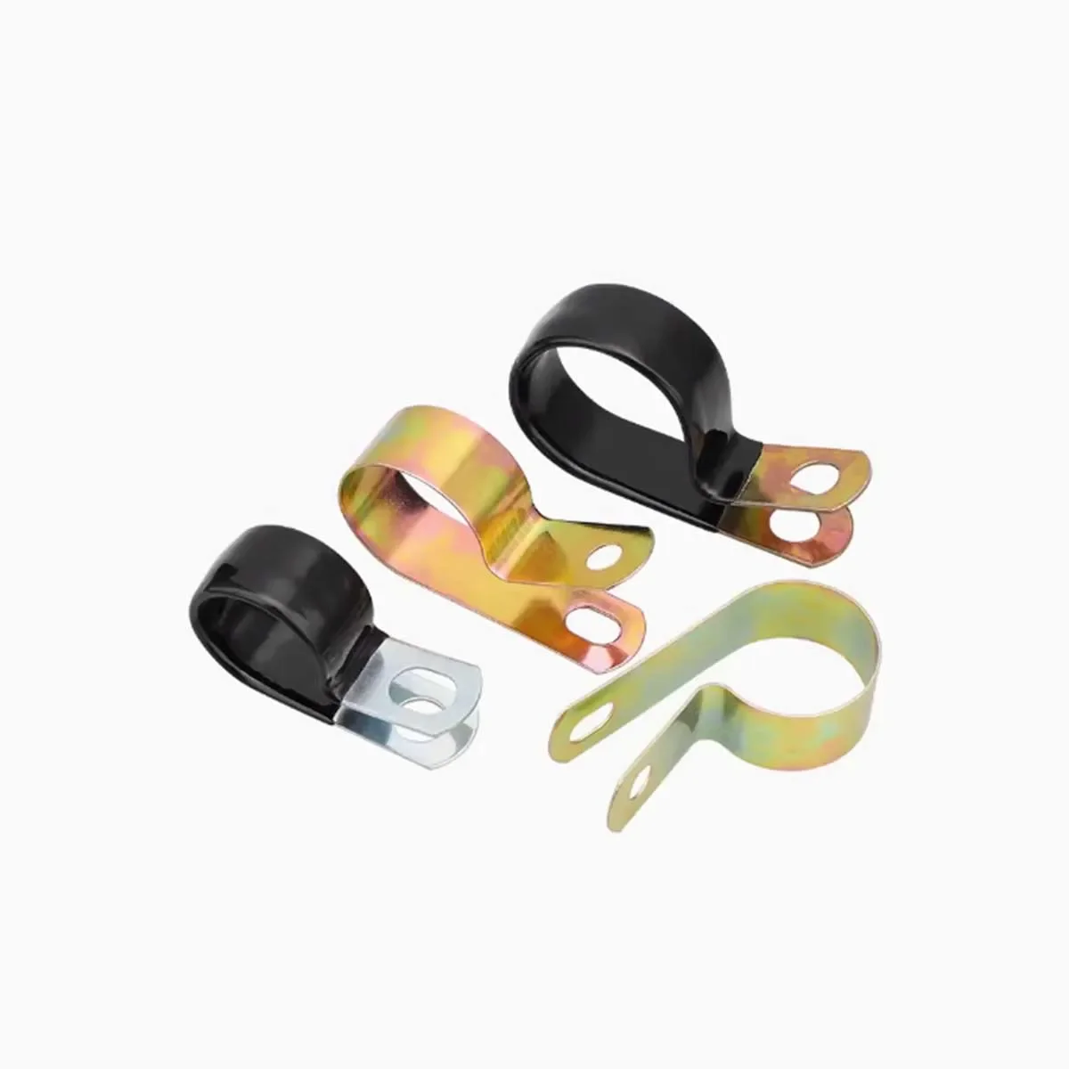 Galvanized Non Impregnated  Single Tube Clamp/r-Type  Oil Tube Clamp Throat Clamp Single Tube Clamp Wire Clip Saddle Clamp