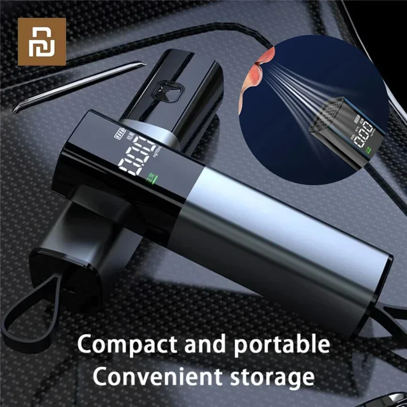 Xiaomi จอแสดงผลดิจิตอลเครื่องทดสอบแอลกอฮอล์แบบพกพาพร้อมเชือกเส้นเล็กเครื่องตรวจจับประเภทเป่าอัตโนมัติเครื่องวิเคราะห์ลมหายใจแบบไม่สัมผัสแบบชาร์จไฟได้