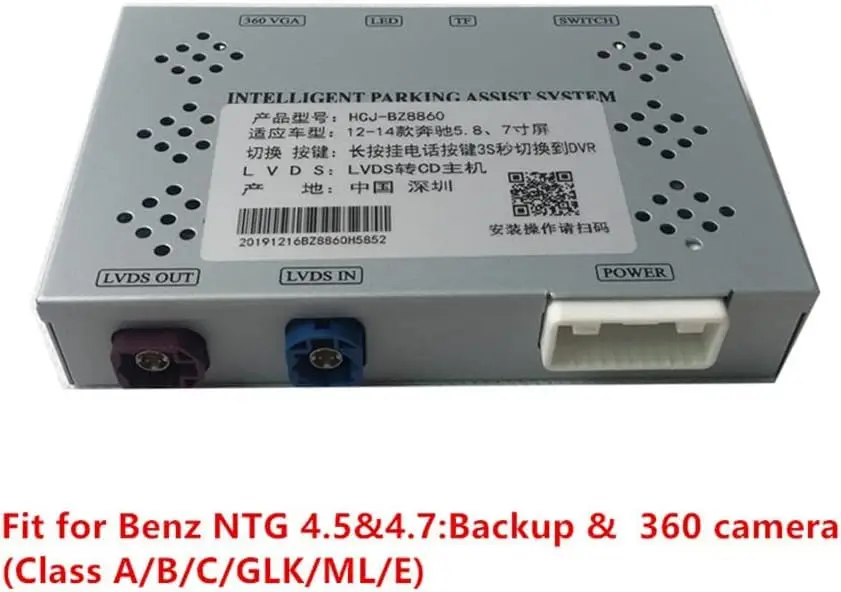 

Front Rear Camera Display Interface Reversing Decoder Ntg 4.5 Ntg 4.7 for Benz