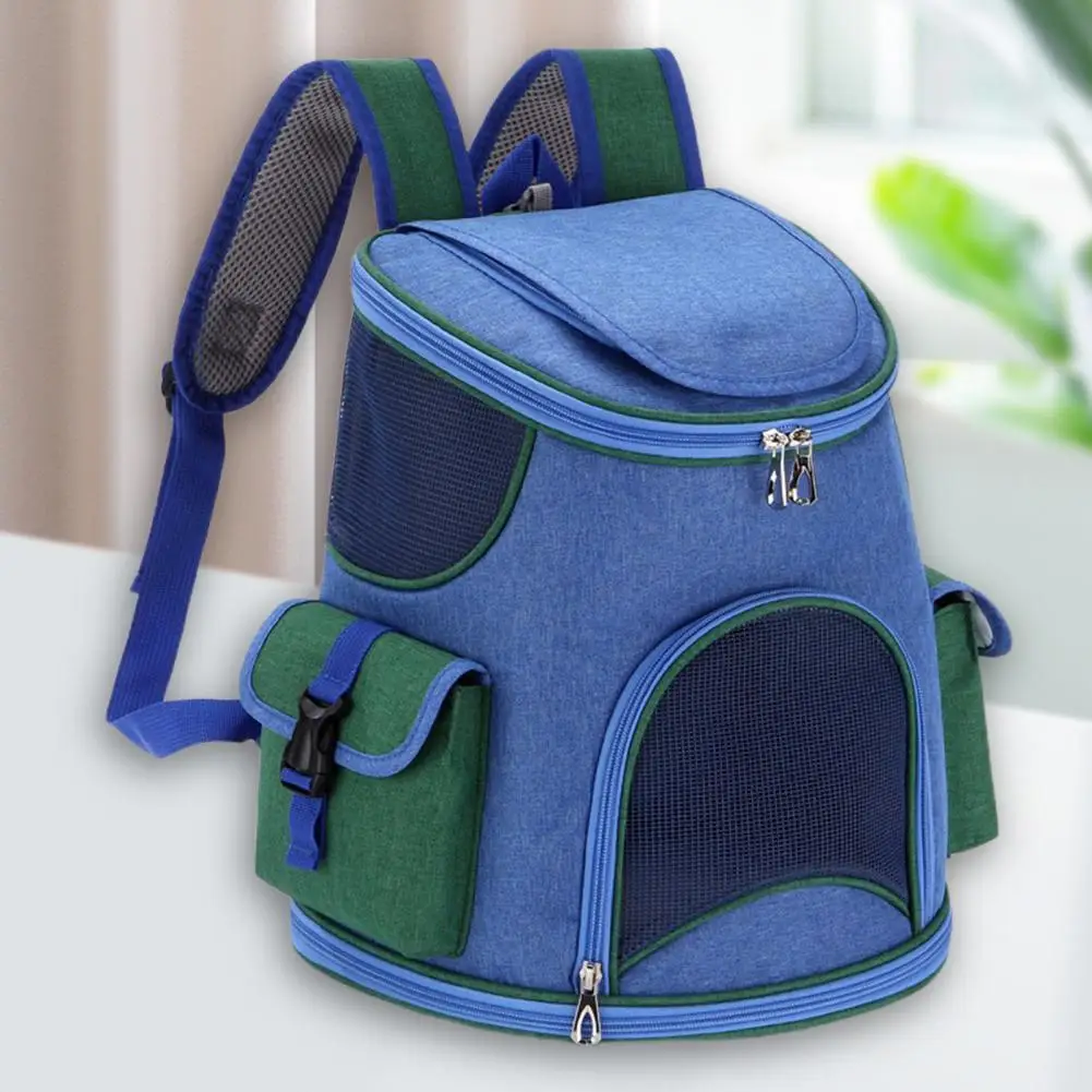 Durable  Cat Carrier Eco-friendly Mesh Ventilation Pet Cross-body Bag Waterproof Side Pocket Dog Bag for Outdoor