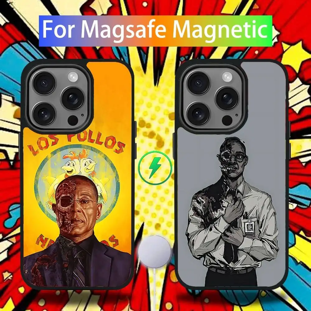 

Gus Fring B-Breaking B-Bad Phone Case For iPhone 17,16,15,14,13,12,11,Pro,Max,Plus,Mini,SE4,E Magnetic Magsafe Wireless Charging