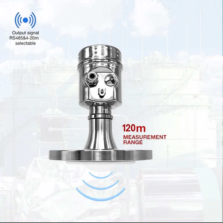 

CE Certified High-frequency Non-contact radar Level Gauge, Measuring Range 0-120 Meters, Suitable for Fuel Tanks.