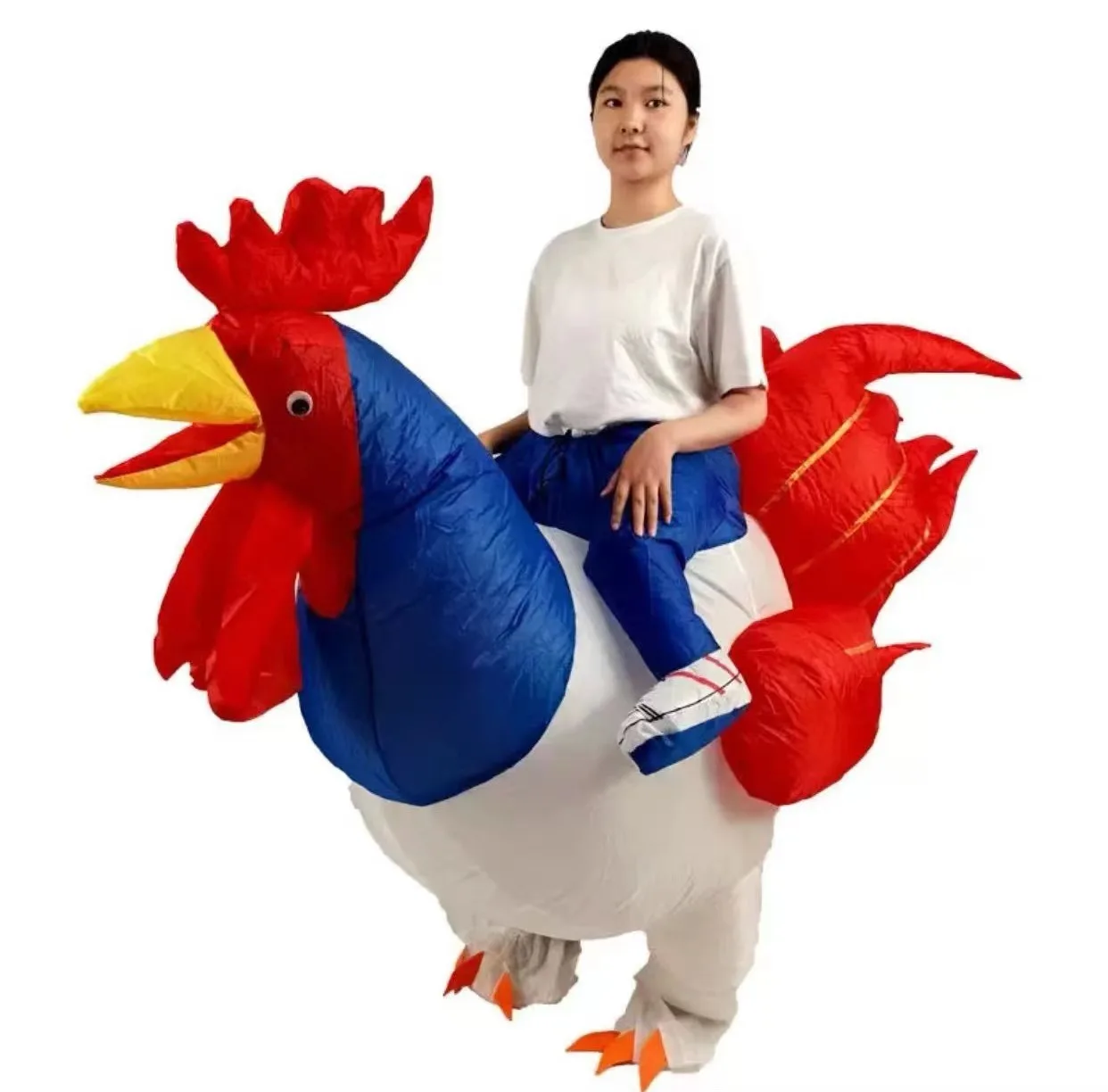 Halloween Festival Party Funny Props Children\'s Day Stage Performance Colorful Rooster Inflatable Costumes