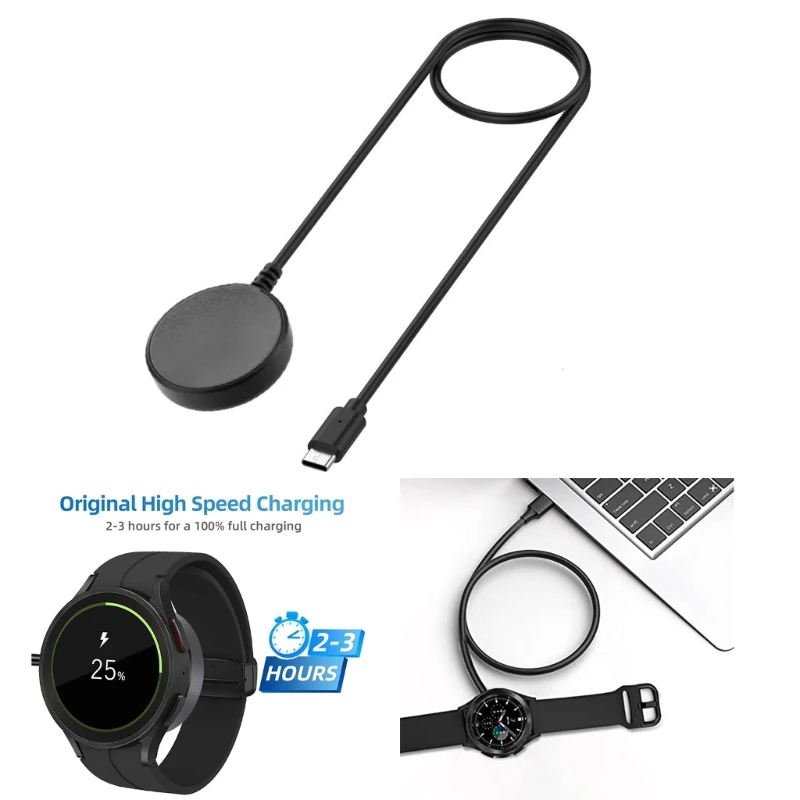 Portable Type-C Charging Cable Stand For Galaxy Watch5/5 4 3 Active Watch Power Supply Cradles Adapter