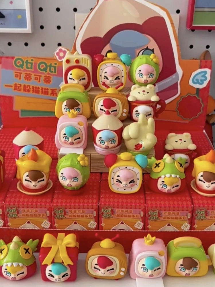 

Аутентичные мини-фигурки серии Hide-And-Seek, игрушки, милые куклы, коллекционные фигурки, модная слепая коробка, подарки для детей на Рождество