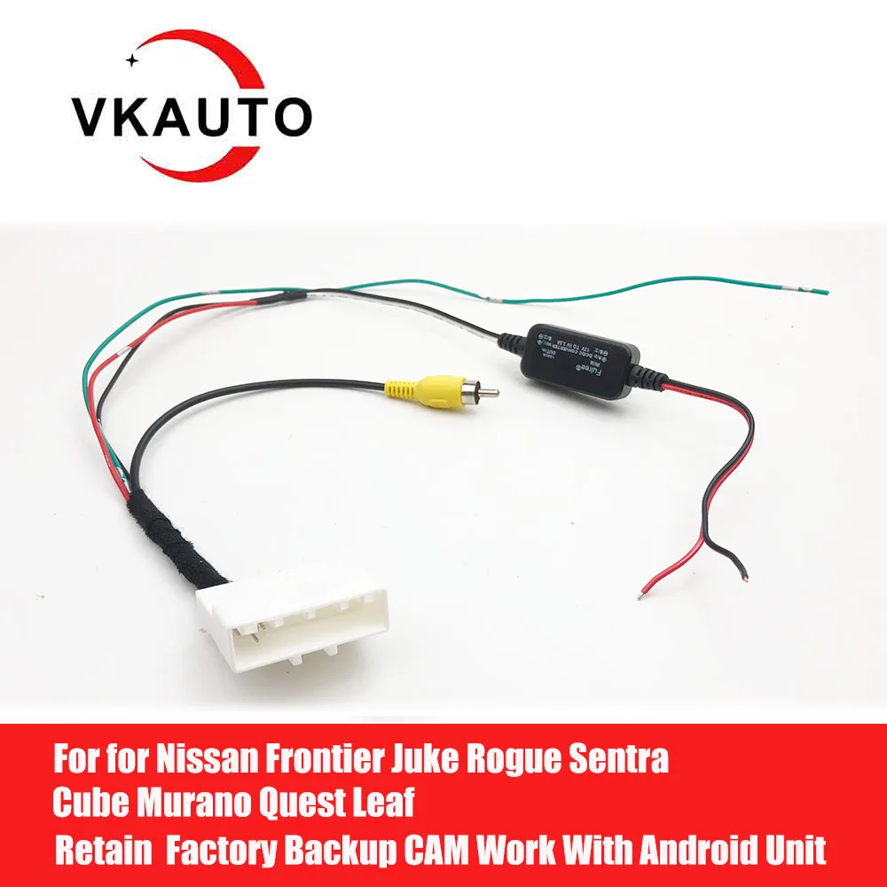 UX-NI006 Camera adapter For Nissan Frontier Juke Rogue Sentra Cube Murano Quest Leaf Retain OEM Camera Work With Android unit