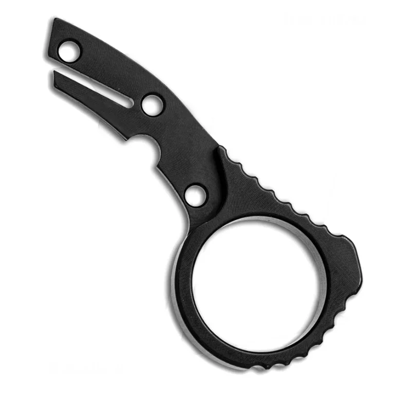 Black Aluminium Alloy Signet Ring for Knife handle parts, Just suitable for Spyderco Endura C10/Delica C11