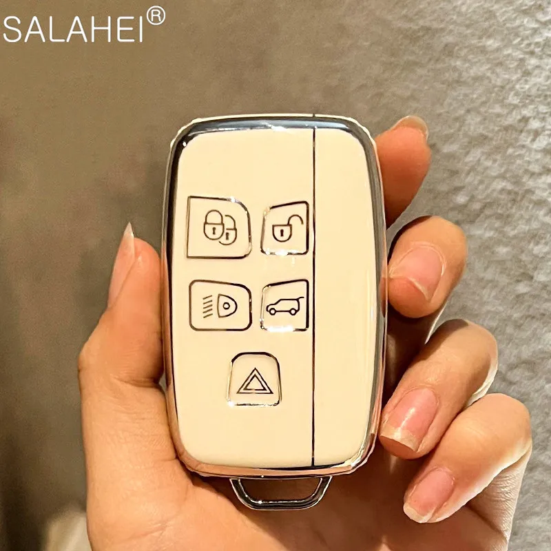 TPU Car Key Case Cover Shell for Land Rover Range Rover Sport Evoque Freelander Velar Discovery 5 For Jaguar XF XJ XE XJL E-Pace