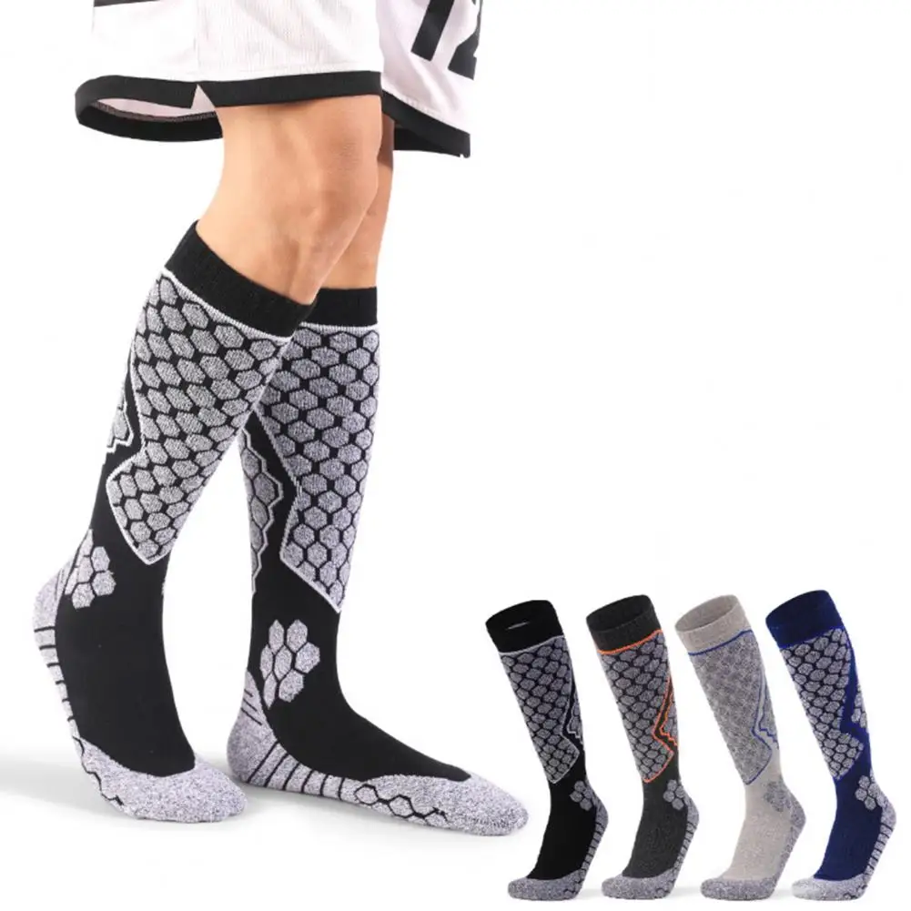 

Лыжные носки мужские до колена зимние теплые сноубордические термобелье для занятий спортом на открытом воздухе хлопковые носки лыжные носки для катания на лыжах и велоспорта