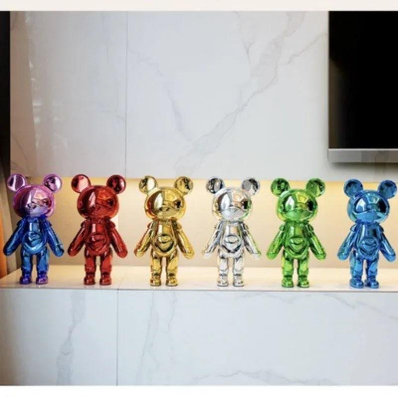 30cm Aesthetic Bear Sculpture Resin Decor Bear Staute Ornament for Room Home Decoration Crafts Sculptures and Figurines