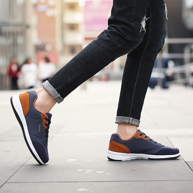 

Trendy Street Style Men's Retro Casual Sneakers, Unique Color Blocking, Simple Yet Stylish, Comfortable and Versatile