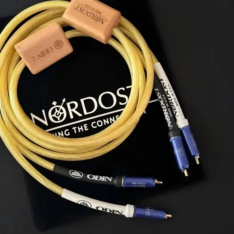

Nordost Odin2 Gold OFC Sterling Silver Speaker Cable HiFi Speaker Amplifier Audiophile Wire with Gold-plate Audio Cable