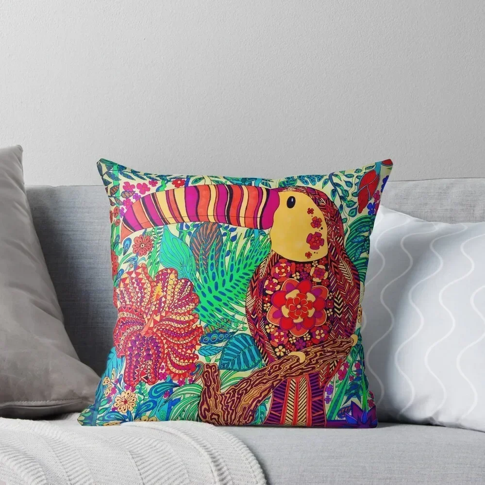 Rainforest - By Rebecca artz Throw Pillow Sofa Cushions Cover Cusions Cover pillow