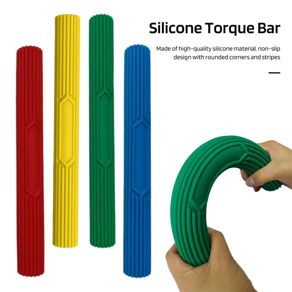 Hand Rehabilitation Resistance Bar Anti-slip Hand Strengthener Silicone Flex Therapy Bar for Tennis for Tendonitis for Wrist