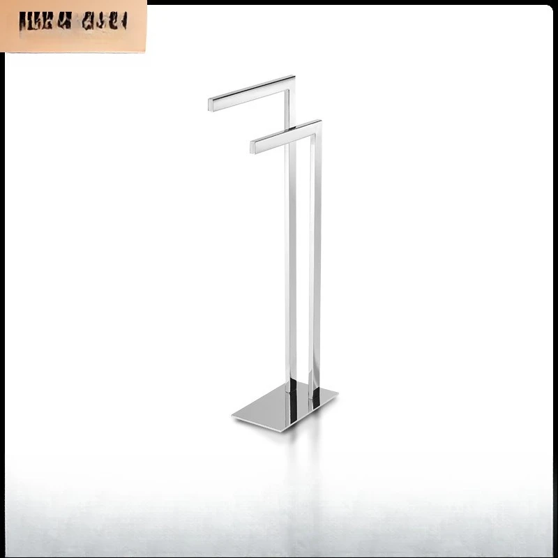 Bathroom stainless steel, floor-to-ceiling towel pole toilet, bathtub movable towel rack, towel hanging rod