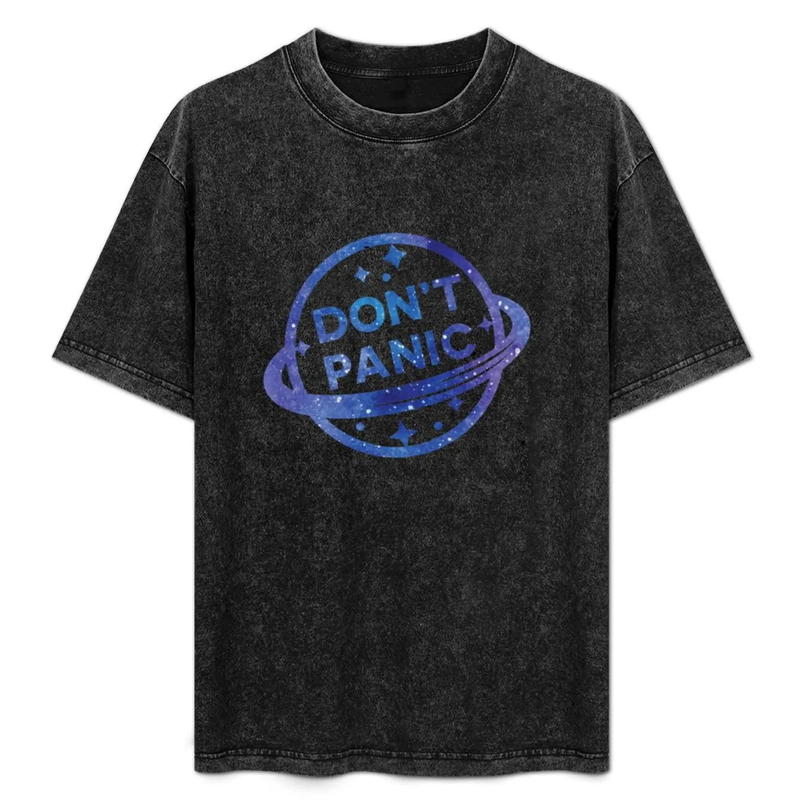 

Don't Panic T-Shirt Basic Solid Tee for Daily Use
