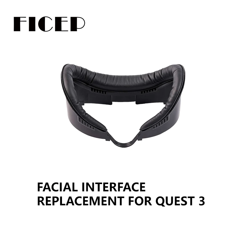 FICEP Replacement Facial Interface Bracket For Meta Quest 3 PU Leather Breathable Sweat Guard Face Pad VR Accessories