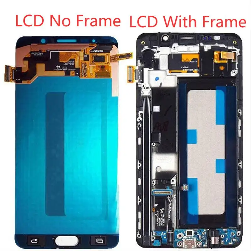 5.7  Original Super AMOLED For Samsung Galaxy Note 5 LCD Display Touch Screen Note 5 N920V N920T N920A N920F With Frame Display