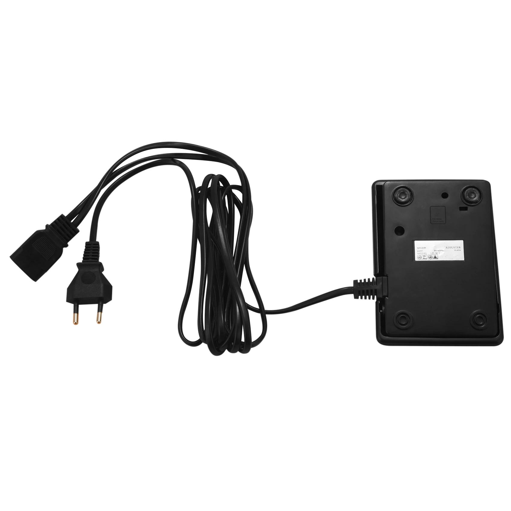 AB33-Home Sewing Machine Foot Control Pedal With Power Cord Pedal Control Eu Plug 200-240V Black