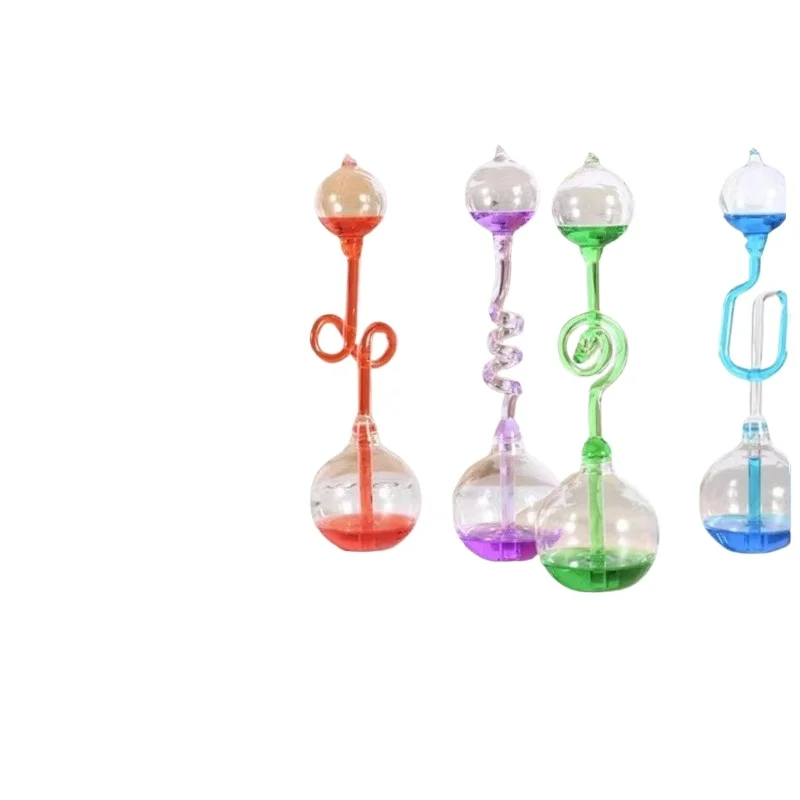 Handheld Temperature-SensingBoiling Temperature-Sensing Glass Craft Ornament Bottle Love Thermometer
